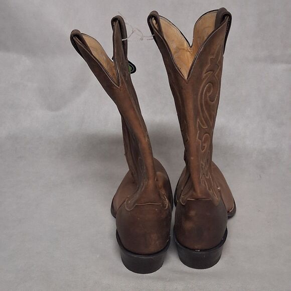 Justin Buck Bay Apache Cowboy Boots Brown 12 E Model 2253 New - CONDITION ISSUES main image 9
